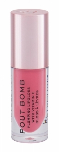Lūpų blizgis Makeup Revolution London Pout Bomb Peachy PINK 4,6ml Blizgesiai lūpoms