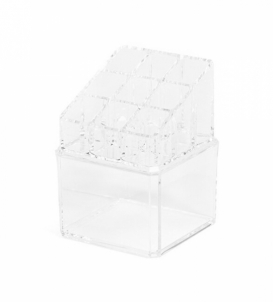 Lūpų dažai Compactor Lipstick organizer Compactor 9 compartments, tampon box - clear plastic