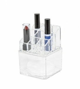 Lūpų dažai Compactor Lipstick organizer Compactor 9 compartments, tampon box - clear plastic