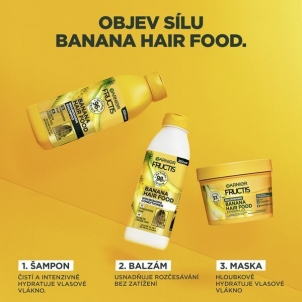 Maitinantis conditioner sausiems plaukams Garnier Fructis Hair Food (Banana Nourishing Conditioner) 350 ml