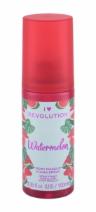 Makeup Revolution London I Heart Revolution Fixing Spray Make - Up Fixator 100ml Watermelon Makiažo pagrindas veidui