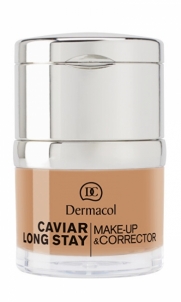 Makiažo pagrindas Dermacol Long-lasting make-up with extracts of caviar and advanced corrector (Caviar Long Stay Make-Up & Corrector) 30 ml Shade:3 Nude 