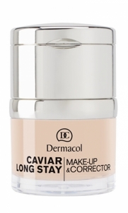 Makiažo pagrindas Dermacol Long-lasting make-up with extracts of caviar and advanced corrector (Caviar Long Stay Make-Up & Corrector) 30 ml Shade:3 Nude