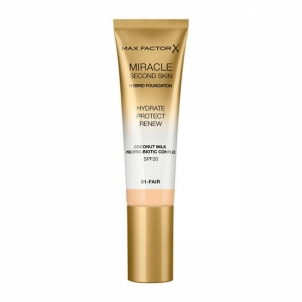 Max Factor Miracle Touch Second Skin SPF 20 04 Light Medium 30 ml Grima pamats
