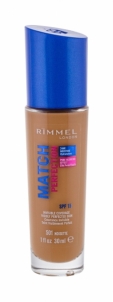Makiažo pagrindas Rimmel London Match Perfection 501 Noisette Makeup 30ml SPF15 Основа для макияжа для лица