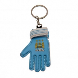 Manchester City F.C. vartininko pirštinės formos raktų pakabukas