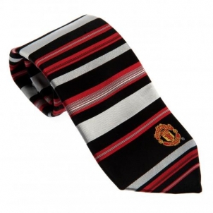 Manchester United F.C. kaklaraištis (Šilkinis, dryžuotas)