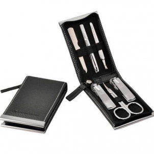 Manikiūro rinkinys Three Seven Manicure set Black - 6 tools