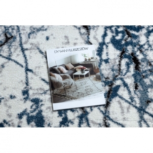 Marmuro dizaino kilimas su mėlynais akcentais COZY | 240x330 cm 