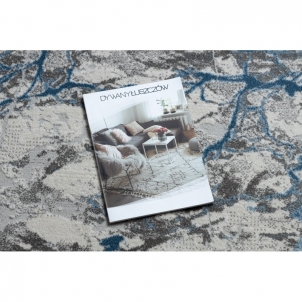 Marmuro rašto kilimas su mėlynais akcentais NOBLE | 120x170 cm 
