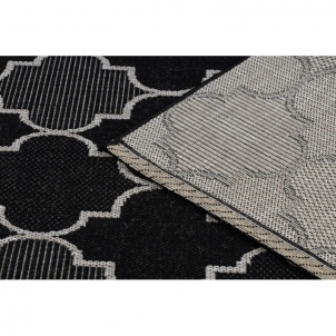 Marokietiško dizaino juodas kilimas FLOORLUX | 240x330 cm 