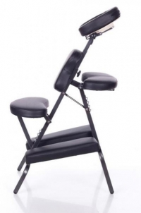 Masažo kėdė RESTPRO® RELAX Black - sulankstoma Masāžas mēbeles