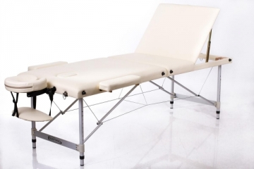Masažo stalas RESTPRO ALU 3 Cream - sudedamas Massage furniture