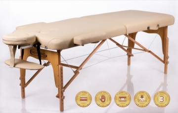 Masažo stalas RESTPRO Memory 2 Beige - sudedamas Massage furniture
