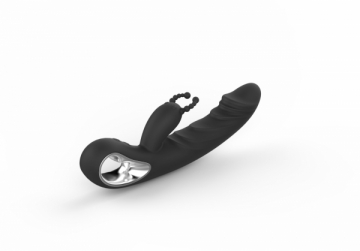 Masažuoklis klitoriui Erolab Cheeky Bunny G-spot & Clitoral Massager Black (ZYCP01b)