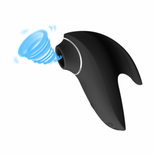 Masažuoklis klitoriui Erolab Dolphin Vacuum Clitoral Massager Black (VVS01b)