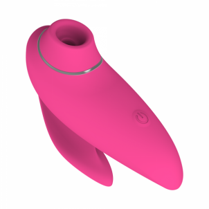 Masažuoklis klitoriui Erolab Dolphin Vacuum Clitoral Massager Rose Pink (VVS01r) Klitoriniai vibratoriai