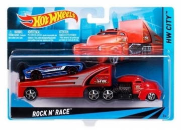 Mašinėlės trasai BDW59 / BDW51 Hot Wheels Super Rigs Rock Race Vehicle