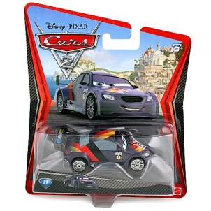 Mašinytė Mattel V2868 (V2867,V2863,V3615) Disney Cars LIGHTNING McQUEEN and FRANCESCO BERNOULLI CLIFFSIDE CHALLENGE