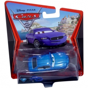 Mašinytė Mattel V2868 (V2867,V2863,V3615) Disney Cars LIGHTNING McQUEEN and FRANCESCO BERNOULLI CLIFFSIDE CHALLENGE 