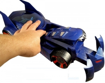 Žaislinis Betmeno automobilis Mattel W7232 Batman Power Attack Total Destruction Batmobile