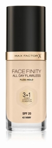 Makiažo pagrindas Max Factor Long-lasting makeup Facefinity 3 in 1 (All Day Flawless) 30 ml 77 Soft Honey Makiažo pagrindas veidui