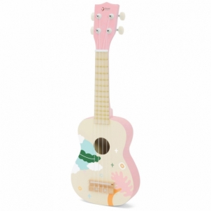 Medinė vaikiška gitara, rožinė Musical toys
