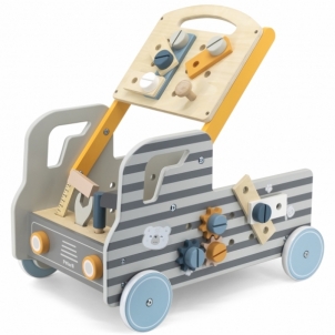 Medinis automobilis su įrankiais - Viga PolarB Attīstošās koka rotaļlietas