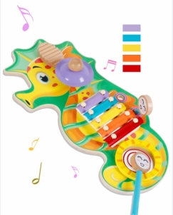 Medinis ksilofonas - Jūrų arkliukas Muzikālā rotaļlietas