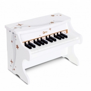 Medinis pianinas vaikams - Classic World, baltas Muzikiniai žaislai