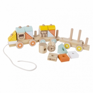 Medinis traukinukas - Classic World Rotaļlietas zīdaiņiem