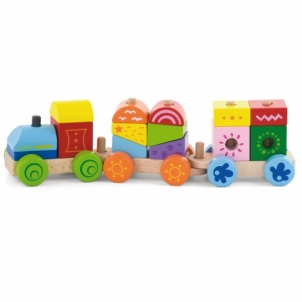 Medinis traukinys - Viga Toys Railway children