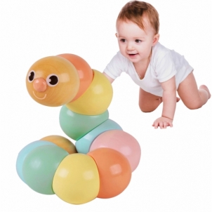 Medinis žaislas - vikšras Rotaļlietas zīdaiņiem