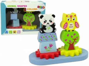 Medinių kaladėlių rinkinys - Gyvūnai Organic toys