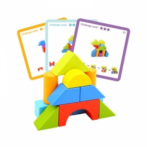 Medinių kaladėlių žaidimas - Tooky Toy Organic toys