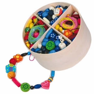 Medinių karoliukų rinkinys, 608 elementai Toys for girls