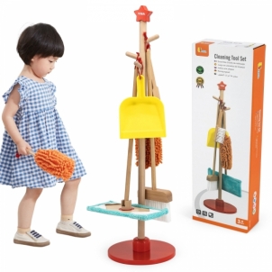 Vaikiškas medinių valymo įrankių rinkinys - Viga Toys Profesijų žaislai