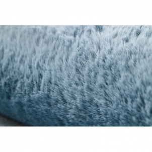 Mėlynas kailio imitacijos kilimas POSH | 50x80 cm