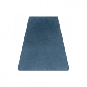 Mėlynas kailio imitacijos kilimas POSH | 80x150 cm