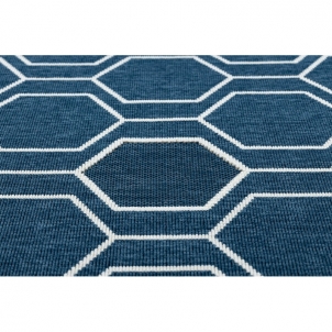 Mėlynos spalvos kilimas SPRING Geometry | 120x170 cm
