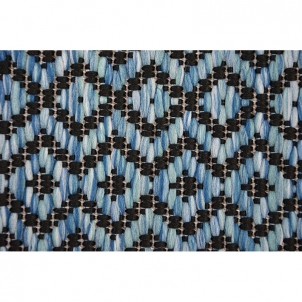 Mėlynos spalvos sizalio kilimas LOFT Rombai | 120x170 cm 