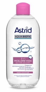 Micelinis vanduo Astrid 3in1 micellar water for dry and sensitive skin Soft Skin 400 ml Veido valymo priemonės