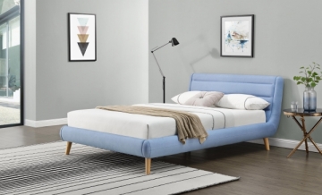 Miegamojo lova ELANDA 140 mėlyna Miegamojo lovos