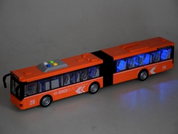 Miesto autobusas, 44 cm ilgio, oranžinis