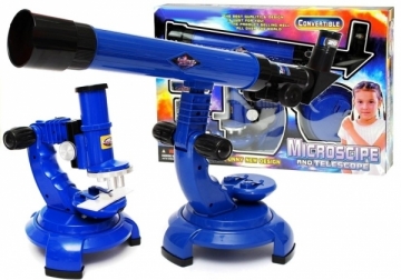 Mikroskopo ir teleskopo rinkinys vaikams 2in1 Lavinimo žaislai