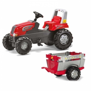 Minamas Traktoriaus Rolly Toys su Priekaba Junior 3-8 m. iki 50kg