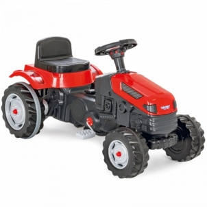 Minamas traktorius - Farmer GoTrac, raudonas Minamos ir paspiriamos mašinėlės
