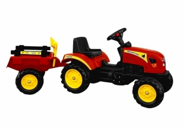 Minamas traktorius su priekaba, 135cm Автомобили для детей
