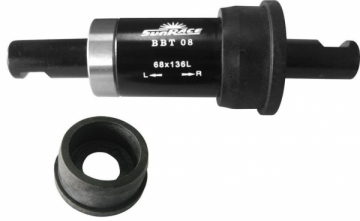 Miniklio velenas SunRace BBT08-35 Press-Fit 68mm steel/polymer Dviračių ratai, padangos ir jų detalės