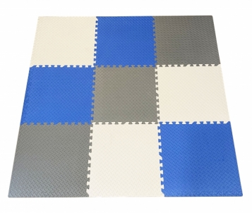 Minkštas kilimėlis "Spalvos", 180x180, mėlynas